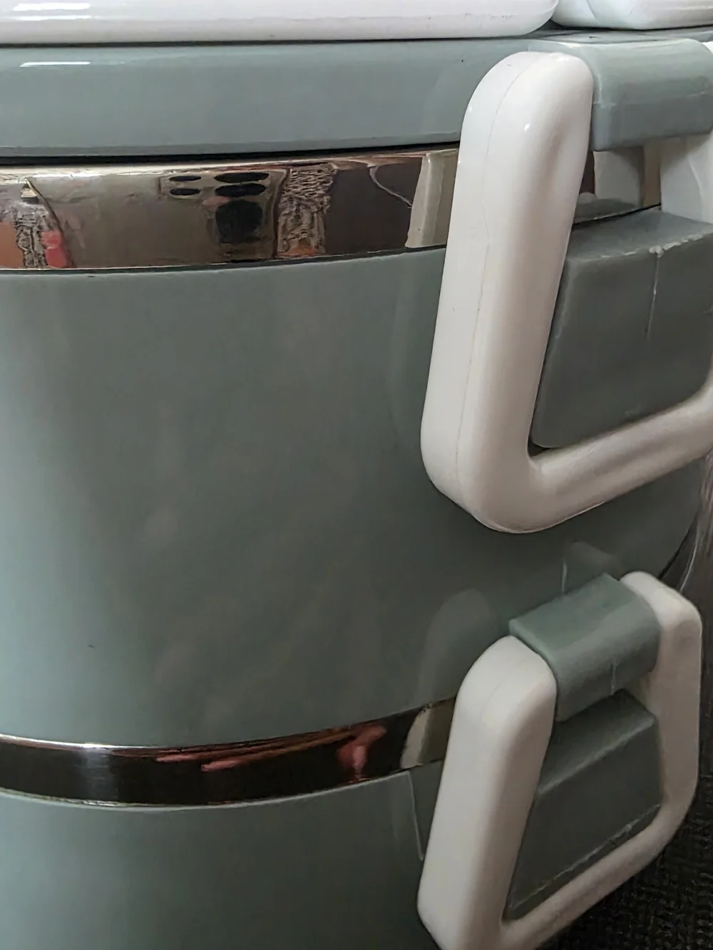 Brand Lunch Box - Light Gray Stackable Food Container